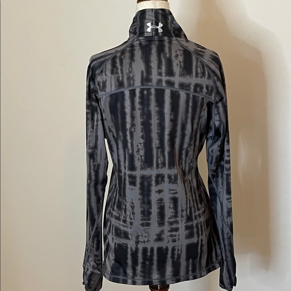 Women’s Under Armour ColdGear ¼ Zip Pullover Black Gray Long Sleeve Size L - Picture 2 of 5